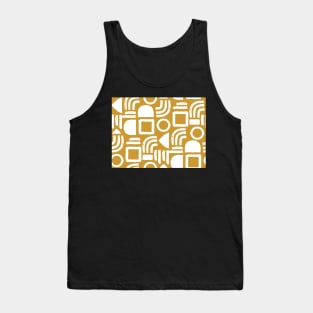 Gold Minimal Solid Geometry Tank Top